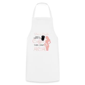 Ich Bin Eine Doula Hebamme - Kochschürze - Weiß - Vorne - AI Model Male 185 dark (185cm)