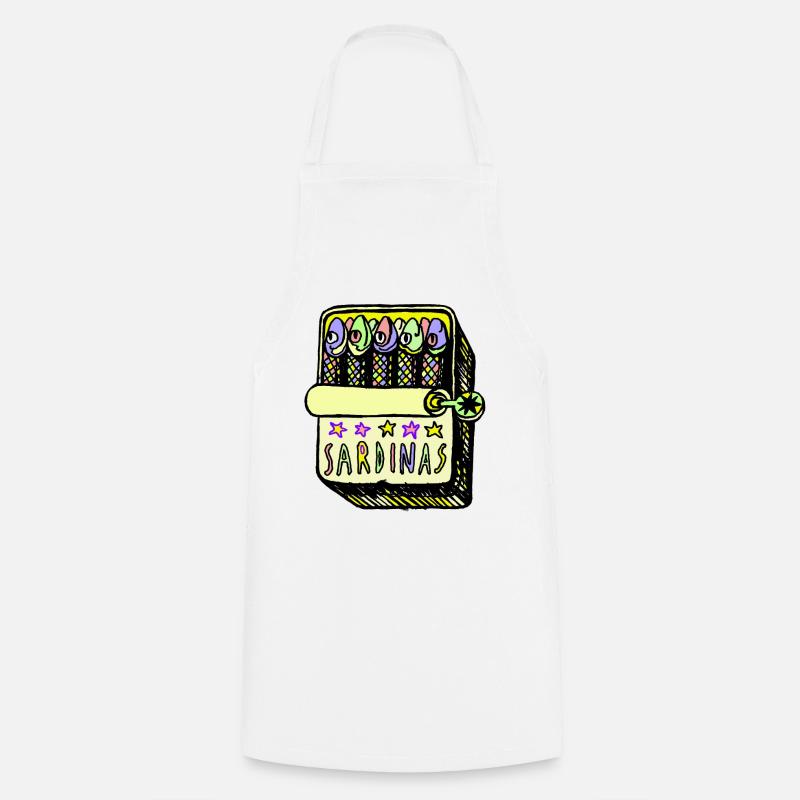 Sardines - Tablier de cuisine - blanc