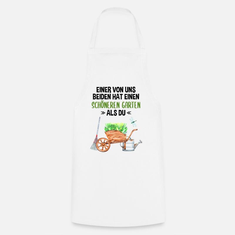 Garten Lustiger Spruch Hobby Gärtner Geschenkidee - Kochschürze - Weiß