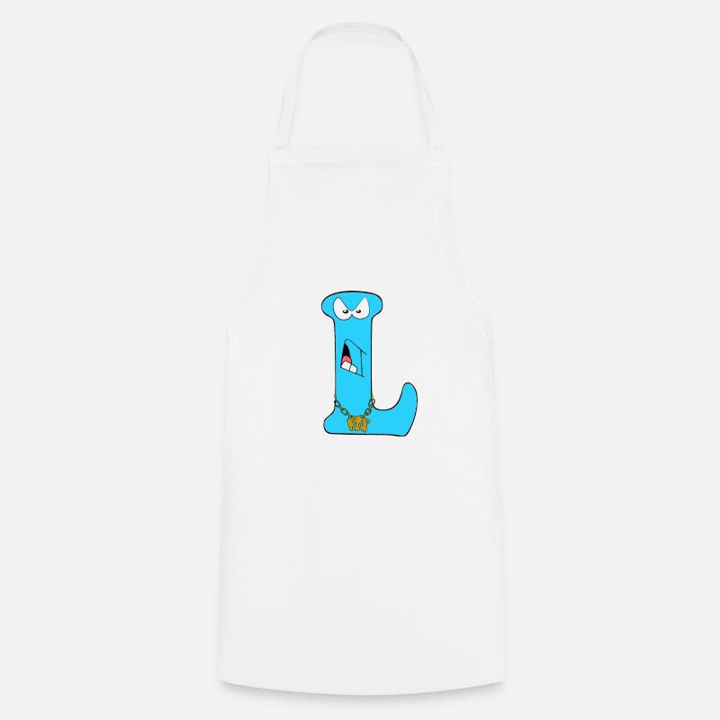 L - Cooking Apron - white