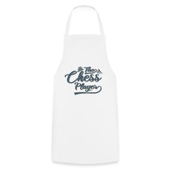 The chess player - Cooking Apron - white - Front - AI Model Male 185 dark (185cm)