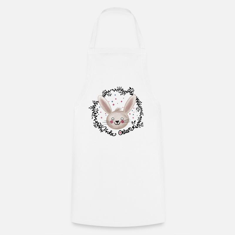 Easter Happy Easter Illustration - Cooking Apron - white