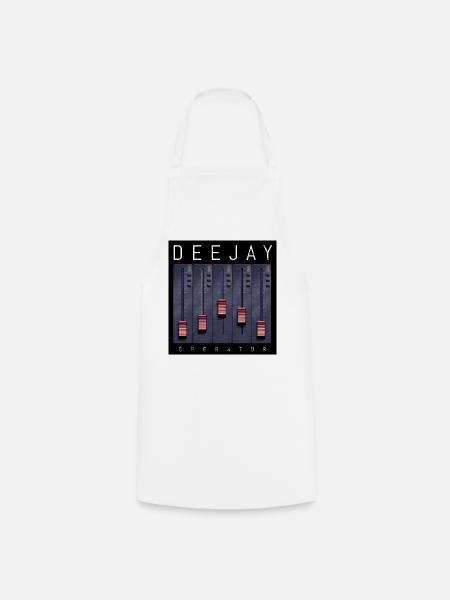 Deejay Operator Fader-Design - Kochschürze - Weiß