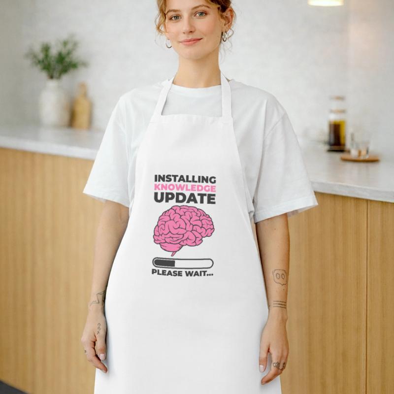 Installing Knowledge Update Student Brain Loading Cooking Apron