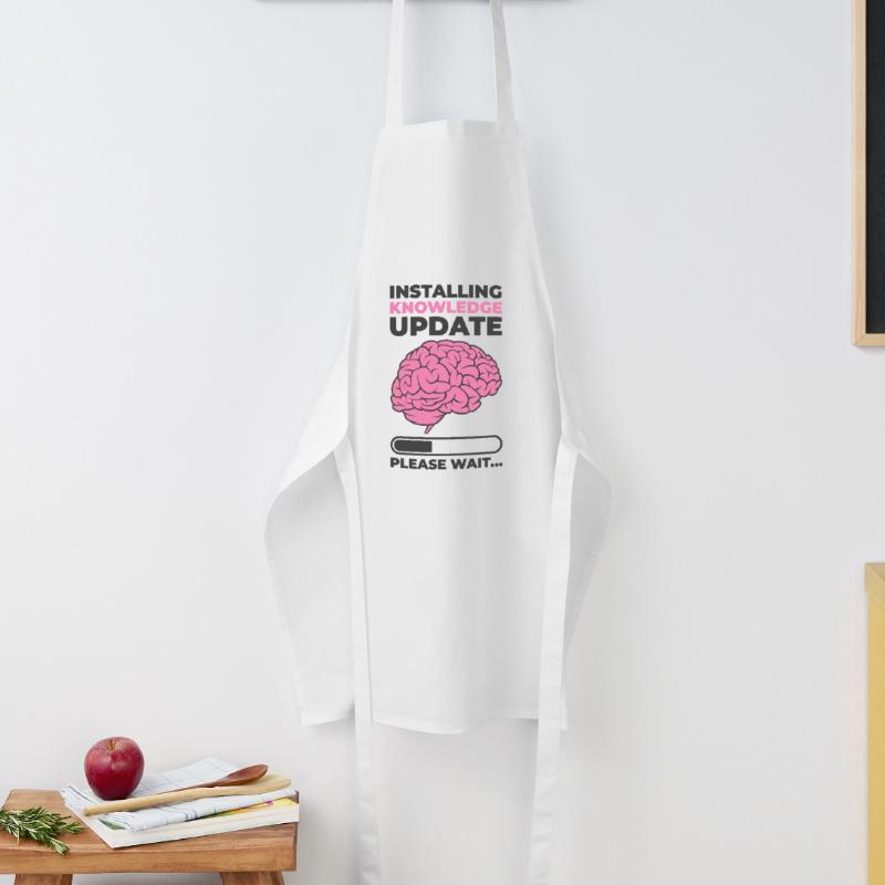 Installing Knowledge Update Student Brain Loading Cooking Apron