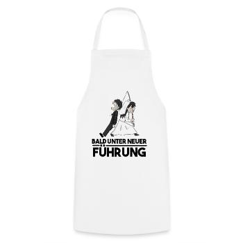 Junggesellenabschied - JGA Motiv lustig - Kochschürze - Weiß - Vorne - AI Model Male 185 dark (185cm)