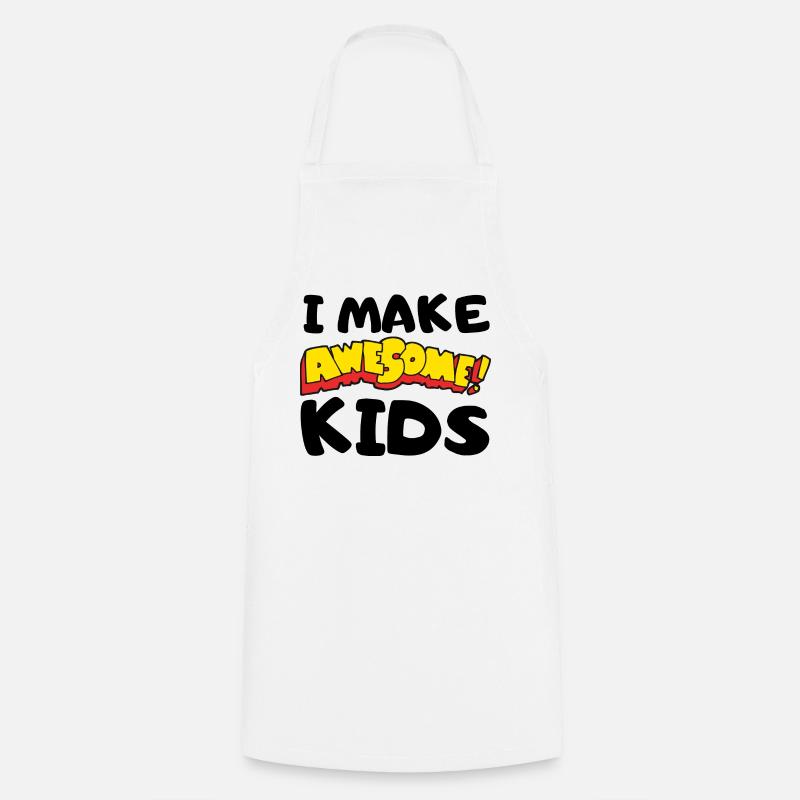 Comic Exclamations Awesome Lettering - Cooking Apron - white