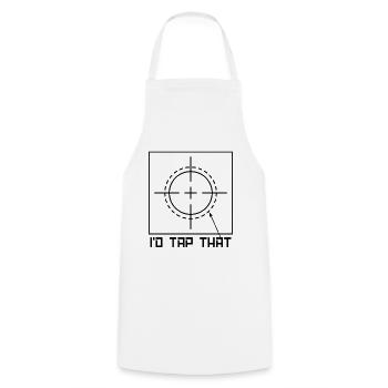 Je taperais sur ce machiniste opérateur de tour machinistes - Tablier de cuisine - blanc - Devant - AI Model Male 185 dark (185cm)