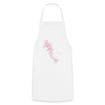 Innebandy Floorball Salibandy Women's Floorball Game - Cooking Apron - white - Front - AI Model Male 185 dark (185cm)