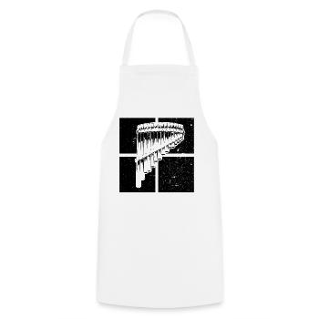Panflute Panflute player Panflutist - Cooking Apron - white - Front - AI Model Male 185 dark (185cm)