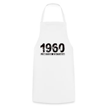 Édition limitée 1960 - Tablier de cuisine - blanc - Devant - AI Model Male 185 dark (185cm)