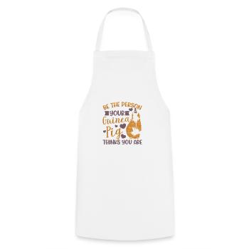 The person for whom your guinea pig is you - Cooking Apron - white - Front - AI Model Male 185 dark (185cm)