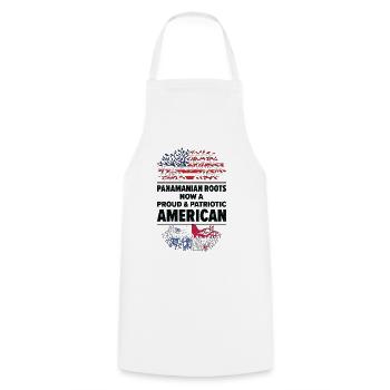 Born Panamanian Panama American USA Citizenship - Cooking Apron - white - Front - AI Model Male 185 dark (185cm)