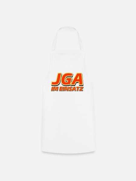 JGA IM EINSATZ - Junggesellenabschied - Kochschürze - Weiß