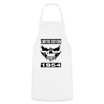 Édition limitée 1954 - Tablier de cuisine - blanc - Devant - AI Model Male 185 dark (185cm)