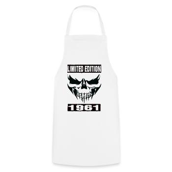Édition limitée 1961 - Tablier de cuisine - blanc - Devant - AI Model Male 185 dark (185cm)