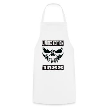 Édition limitée 1988 - Tablier de cuisine - blanc - Devant - AI Model Male 185 dark (185cm)