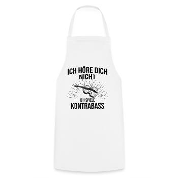Kontrabass Kontrabassspieler Kontrabassist - Kochschürze - Weiß - Vorne - AI Model Male 185 dark (185cm)