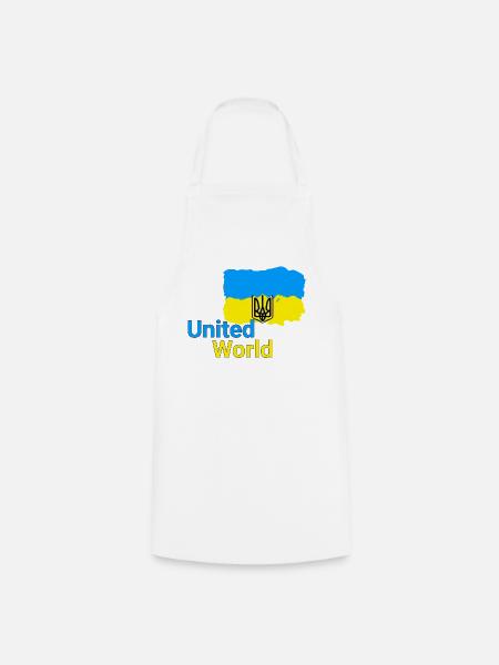 United World - Ukraine - Kochschürze - Weiß
