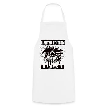Édition limitée 1951 - Tablier de cuisine - blanc - Devant - AI Model Male 185 dark (185cm)