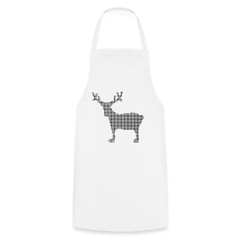 Elk - Cooking Apron - white - Front - AI Model Male 185 dark (185cm)