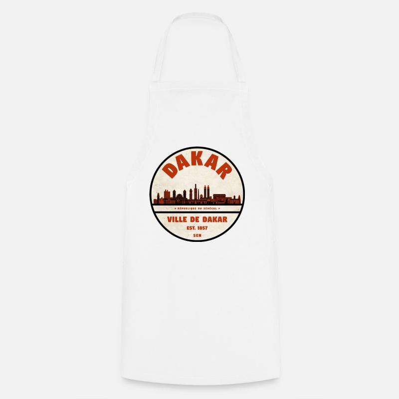 Dakar Sénégal - Tablier de cuisine - blanc