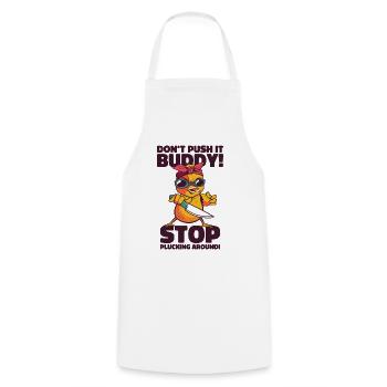 Mean Pet Cute Chicken Plucking Bird Chicken Lover - Cooking Apron - white - Front - AI Model Male 185 dark (185cm)