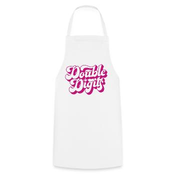 Cadeau de 10e anniversaire, 10 ans, pour garçons et filles - Tablier de cuisine - blanc - Devant - AI Model Male 185 dark (185cm)
