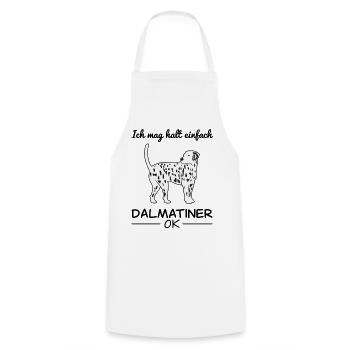Dalmatiner Hund Hundeliebhaber Spruch Geschenk - Kochschürze - Weiß - Vorne - AI Model Male 185 dark (185cm)