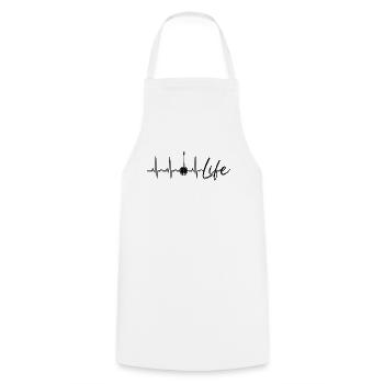 Banjo Life Country Music Joueur de banjo acoustique - Tablier de cuisine - blanc - Devant - AI Model Male 185 dark (185cm)