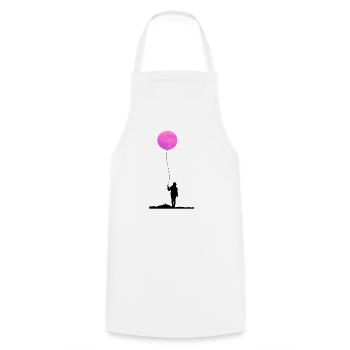 Moon Sunset Balloon Full Moon Balloon - Cooking Apron - white - Front - AI Model Male 185 dark (185cm)