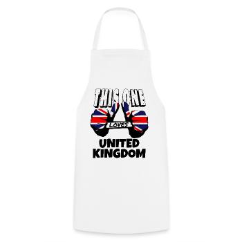 Großbritannien Flagge Union Jack Fahne London UK - Kochschürze - Weiß - Vorne - AI Model Male 185 dark (185cm)