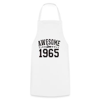 Awesome Since 1965 Birthday 1965 Vintage 1965 - Cooking Apron - white - Front - AI Model Male 185 dark (185cm)