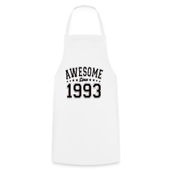 Awesome Since 1993 Birthday 1993 Vintage 1993 - Cooking Apron - white - Front - AI Model Male 185 dark (185cm)