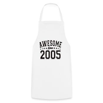 Awesome Since 2005 Birthday 2005 Vintage 2005 - Cooking Apron - white - Front - AI Model Male 185 dark (185cm)
