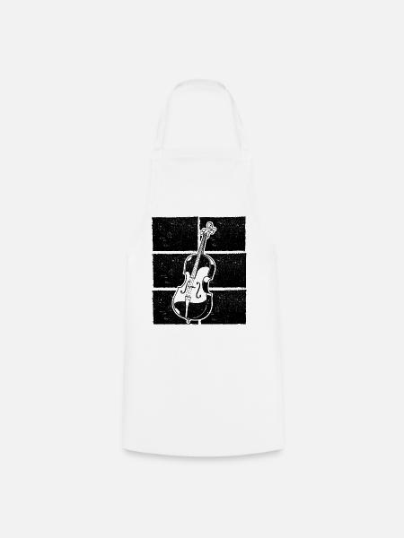 Cello Cellospieler Cellist - Kochschürze - Weiß