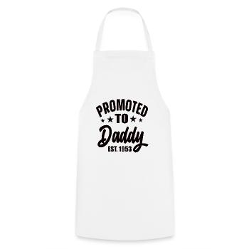 Promu Papa Est 1953 - Tablier de cuisine - blanc - Devant - AI Model Male 185 dark (185cm)