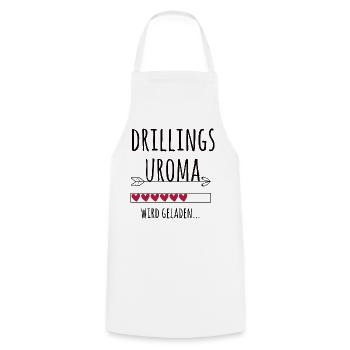 werdende Drillingsuroma Schwangerschaft Drillinge - Kochschürze - Weiß - Vorne - AI Model Male 185 dark (185cm)