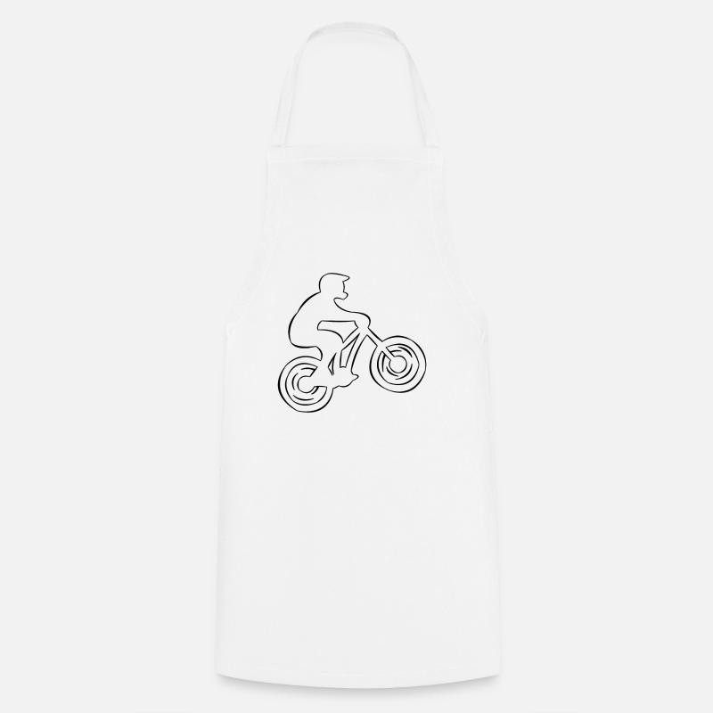 Motocross VTT - Tablier de cuisine - blanc