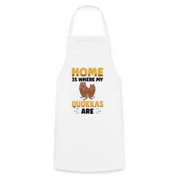 Quokka est ma maison Mars Australie - Tablier de cuisine - blanc - Devant - AI Model Male 185 dark (185cm)