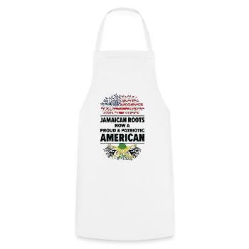 Geborener Jamaikaner Jamaika Amerikaner USA - Kochschürze - Weiß - Vorne - AI Model Male 185 dark (185cm)