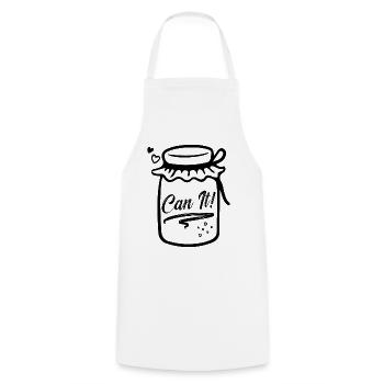 Can It Canning Homesteader Preserving Food Canner - Cooking Apron - white - Front - AI Model Male 185 dark (185cm)