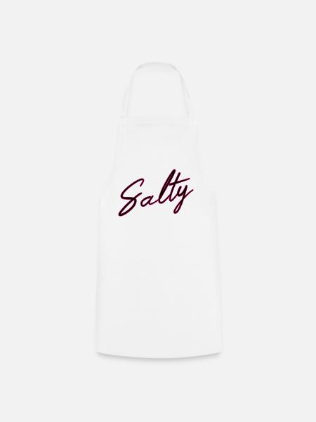 Salty Salzig Design - Kochschürze - Weiß