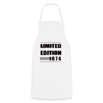 Édition limitée 1974 - Tablier de cuisine - blanc - Devant - AI Model Male 185 dark (185cm)