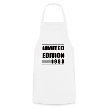 Édition limitée 1988 - Tablier de cuisine - blanc - Devant - AI Model Male 185 dark (185cm)