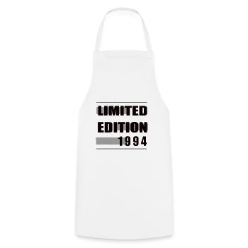 Limited Edition 1994 - Cooking Apron - white - Front - AI Model Male 185 dark (185cm)