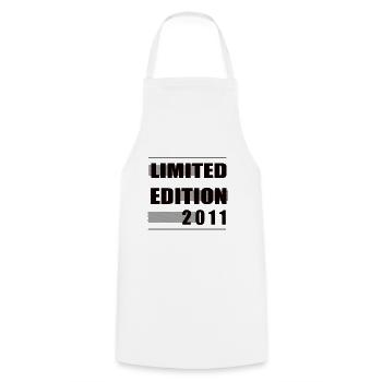 Limited Edition 2011 - Cooking Apron - white - Front - AI Model Male 185 dark (185cm)