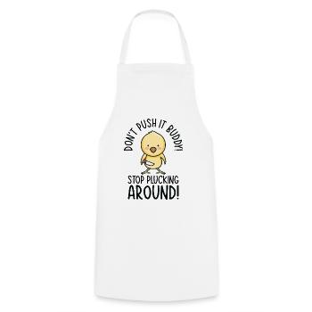 Mean Pet Cute Chicken Plucking Bird Chicken Lover - Cooking Apron - white - Front - AI Model Male 185 dark (185cm)