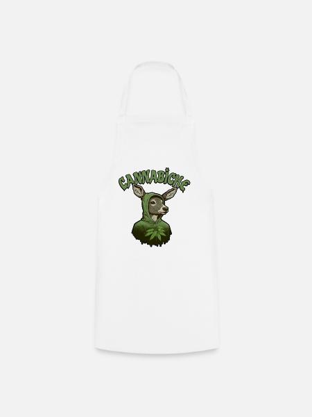 Cannabiche 03 - Kochschürze - Weiß
