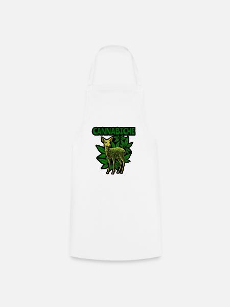 Cannabiche 02 - Kochschürze - Weiß